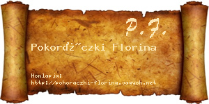 Pokoráczki Florina névjegykártya